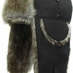 Promo 🔔 Connectyle Oudoor Unisex Faux Fur Lined Trapper Hat Warm Windproof Winter Russian Hats Navy Blue ⭐ -Men Skullies & Beanies Sales 41peHdqdTAL. AC