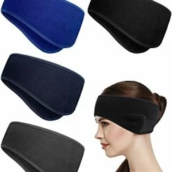 Cheap 😀 WILLBOND 4 Pieces Ear Warmer Headband Elastic Ear Muff Winter Headbands (Black,Classic Patterns) Gray, Navy, Sky Blue, Rose 🔥 -Men Skullies & Beanies Sales 41puu8loXiL