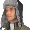 Discount 🥰 USHAKECAMP Trapper Hat Winter Warm Hats Russian Fur Hat Ushanka Eskimo Hat Ear Flap With Faux Fur For Men Or 👩 Women Black 🛒 -Men Skullies & Beanies Sales 41qMq3nU6mL. AC