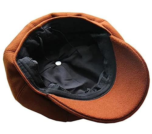 Brand new ๐คฉ Newsboy Hats For ๐ฉ Women, ๐ฉ Women Newsboy Hats Winter Felt Retro Solid Color Fashion All-Match Newsboy Cap A Burgundy ๐ 6 Brand new ๐คฉ Newsboy Hats For ๐ฉ Women, ๐ฉ Women Newsboy Hats Winter Felt Retro Solid Color Fashion All-Match Newsboy Cap A Burgundy ๐ - Image 4