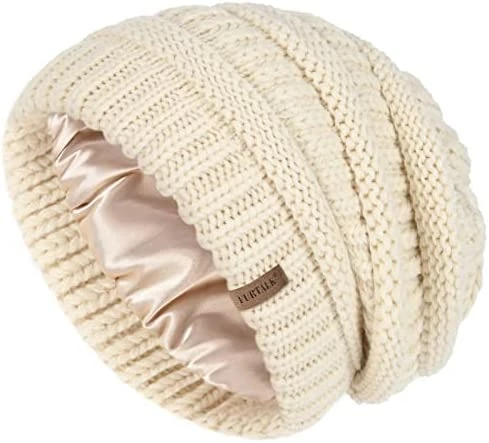 Best Pirce ๐ FURTALK Winter Beanie Hat For ๐ฉ Women Satin Lined Cable Knit Chunky Slouchy Beanies Skull Warm Cap Wine Red-satin Lining โ๏ธ 10 Best Pirce ๐ FURTALK Winter Beanie Hat For ๐ฉ Women Satin Lined Cable Knit Chunky Slouchy Beanies Skull Warm Cap Wine Red-satin Lining โ๏ธ - Image 8