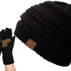 New 🎁 C.C Unisex Chunky Soft Stretch Cable Knit Warm Fuzzy Lined Skully Beanie Violet 😀 -Men Skullies & Beanies Sales 41rSsq3al0L. AC