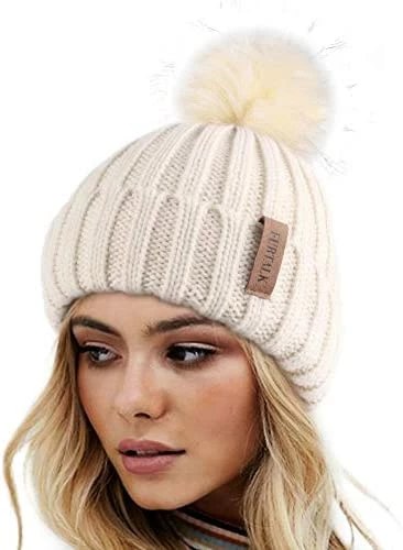 Best deal π FURTALK π© Womens Winter Knitted Beanie Hat With Faux Fur Pom Warm Knit Skull Cap Beanie For π© Womenβ¦ 01-black π₯° 5 Best deal π FURTALK π© Womens Winter Knitted Beanie Hat With Faux Fur Pom Warm Knit Skull Cap Beanie For π© Womenβ¦ 01-black π₯° - Image 3