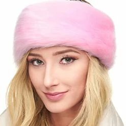 Wholesale 🛒 Futrzane Winter Faux Fur Headband For 👩 Women - Like Real Fur - Fancy Ear Warmer (Black Fox) 🛒 -Men Skullies & Beanies Sales 41sFxPbnMuL