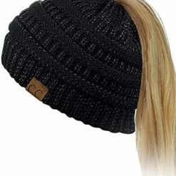 Promo 🔥 C.C BeanieTail Soft Stretch Cable Knit Messy High Bun Ponytail Beanie Hat Dark Olive 👍 25 Promo 🔥 C.C BeanieTail Soft Stretch Cable Knit Messy High Bun Ponytail Beanie Hat Dark Olive 👍 -Men Skullies & Beanies Sales 41sQ219G25L. AC