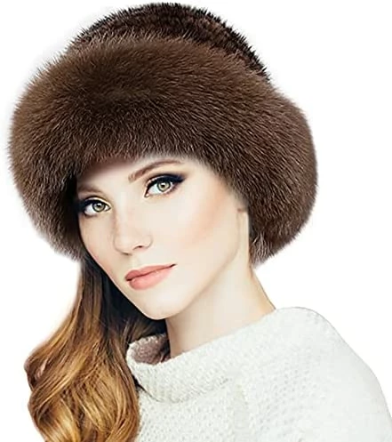 Outlet βοΈ YXCFEWD Mink Hat Real Fur Hat Knit Furry π© Womens Russian Hat Fur Hat For π© Women With Elastic Beret Brown π 11 Outlet βοΈ YXCFEWD Mink Hat Real Fur Hat Knit Furry π© Womens Russian Hat Fur Hat For π© Women With Elastic Beret Brown π - Image 9