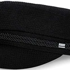 Flash Sale ⌛ WETOO 👩 Women Fiddler Cap Newsboy Hat Visor Beret Cap Paperboy Gatsby Hat A1-black 🥰