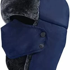 Best reviews of ⭐ Trapper Hat Winter Hats For Men 👩 Women, Russian Warm Trooper Hat With Ear Flaps, Ushanka Bomber Fur Hats With Windproof Mask Blue 😍 -Men Skullies & Beanies Sales 41u9XDNvqmL. AC