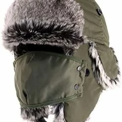 Outlet 👍 CHOK.LIDS Waterproof Winter Trapper Bomber Hats Unisex Premium Strength Ushanka Ear Flap Chin Strap Cold Weather Outdoor London Grey ✔️