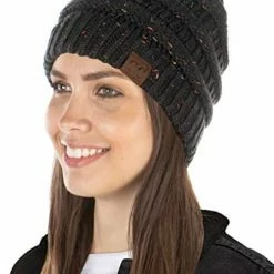 Promo 🛒 Funky Junque Exclusives 👩 Womens Beanie Solid Ribbed Knit Hat Warm Soft Skull Cap Denim - Confetti 🔔 -Men Skullies & Beanies Sales 41vCb1lLgcL. AC