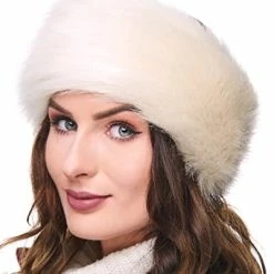 Wholesale 🛒 Futrzane Winter Faux Fur Headband For 👩 Women - Like Real Fur - Fancy Ear Warmer (Black Fox) 🛒 -Men Skullies & Beanies Sales 41yGt4AOnQL