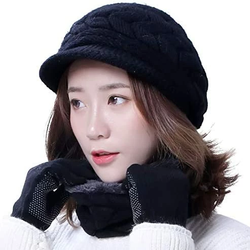 Best deal 🤩 HINDAWI Winter Hats Gloves For 👩 Women Knit Warm Snow Ski Outdoor Caps Touch Screen Mittens Hat And Gloves (grey) 😍 10 Best deal 🤩 HINDAWI Winter Hats Gloves For 👩 Women Knit Warm Snow Ski Outdoor Caps Touch Screen Mittens Hat And Gloves (grey) 😍 - Image 8