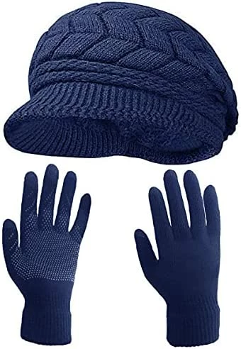Best deal 🤩 HINDAWI Winter Hats Gloves For 👩 Women Knit Warm Snow Ski Outdoor Caps Touch Screen Mittens Hat And Gloves (grey) 😍 7 Best deal 🤩 HINDAWI Winter Hats Gloves For 👩 Women Knit Warm Snow Ski Outdoor Caps Touch Screen Mittens Hat And Gloves (grey) 😍 - Image 5