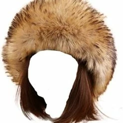 Cheapest ❤️ Tngan 👩 Women's Faux Fur Headband Soft Winter Cossack Russion Style Hat Cap Brown 🔥 -Men Skullies & Beanies Sales 41zXVSaTjYL. AC