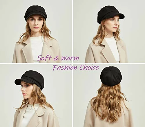 Outlet π€© TOPHOPE 8 Panels Newsboy Caps For π© Women Cotton Wool Blended Cabbie Hat Gatsby Ivy Beret With Visor Grass π 4 Outlet π€© TOPHOPE 8 Panels Newsboy Caps For π© Women Cotton Wool Blended Cabbie Hat Gatsby Ivy Beret With Visor Grass π - Image 2