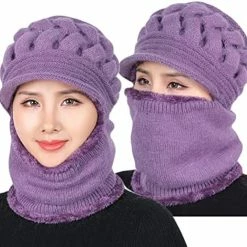 New ๐ฅฐ Fleece Lined ๐ฉ Womens Beanie Hat, Winter Hat Scarf Mask Set,Women's Winter Hat, Middle-Aged And Old Warm Earmuff Hat Dark Purple โ 29 New ๐ฅฐ Fleece Lined ๐ฉ Womens Beanie Hat, Winter Hat Scarf Mask Set,Women's Winter Hat, Middle-Aged And Old Warm Earmuff Hat Dark Purple โ -Men Skullies & Beanies Sales 51 5dKOZ4yL. AC