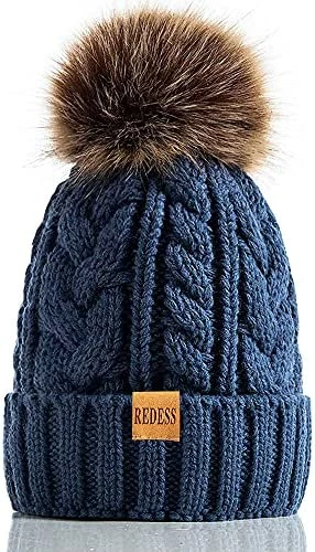 Coupon π₯° REDESS π© Women Winter Pompom Beanie Hat With Warm Fleece Lined, Thick Slouchy Snow Knit Skull Ski Cap β 7 Coupon π₯° REDESS π© Women Winter Pompom Beanie Hat With Warm Fleece Lined, Thick Slouchy Snow Knit Skull Ski Cap β - Image 5