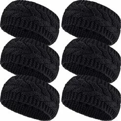 Promo 😍 Pangda 6 Pieces Winter Headbands 👩 Women's Cable Knitted Headbands, Winter Chunky Ear Warmers Suitable For Daily Wear And Sport (Assorted Color Twist Style) ⌛ -Men Skullies & Beanies Sales 51 b5CkMxL