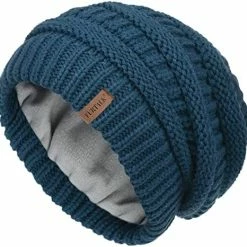 Cheapest ⌛ FURTALK Knit Beanie Hats For 👩 Women Men Fleece Lined Ski Skull Cap Slouchy Winter Hat Garnet Red 👏 -Men Skullies & Beanies Sales 510883nM1L. AC