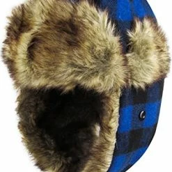 Cheapest 🧨 Lumberjack Plaid Aviator Trapper Hat Trooper Ear Flaps Ushanka Eskimo Bomber Russian Cold Royal Black Plaid ✔️ -Men Skullies & Beanies Sales 510WjoZsG3L. AC