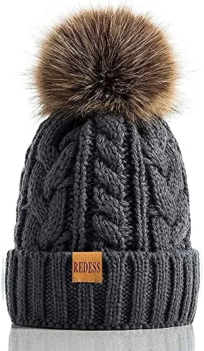 Coupon π₯° REDESS π© Women Winter Pompom Beanie Hat With Warm Fleece Lined, Thick Slouchy Snow Knit Skull Ski Cap β 8 Coupon π₯° REDESS π© Women Winter Pompom Beanie Hat With Warm Fleece Lined, Thick Slouchy Snow Knit Skull Ski Cap β - Image 6