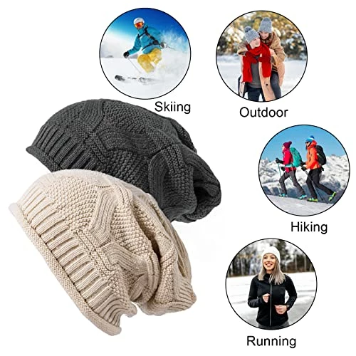 Best reviews of ๐ Senker Fashion 2 Pack ๐ฉ Womens Slouchy Beanie Winter Knit Soft Hat For ๐ฉ Women And Men F-beige&black ๐คฉ 8 Best reviews of ๐ Senker Fashion 2 Pack ๐ฉ Womens Slouchy Beanie Winter Knit Soft Hat For ๐ฉ Women And Men F-beige&black ๐คฉ - Image 6