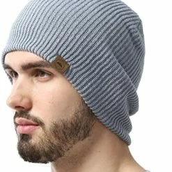 Promo ❤️ Winter Beanie Knit Hat For Men & 👩 Women - Daily Knit Ribbed Cap - Warm & Soft Stylish Toboggan Skull Caps For Cold Weather Black ⭐ -Men Skullies & Beanies Sales 5115dg4O7L. AC