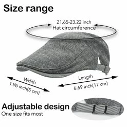 Budget ✨ Newsboy Cap Flat Top Cotton Beret Adjustable Plaid Beret Irish Taxi Driver Ivy Driving Hunting Cap For Men 👩 Women Daily Use Brown 🧨 -Men Skullies & Beanies Sales 511IPR1abcL