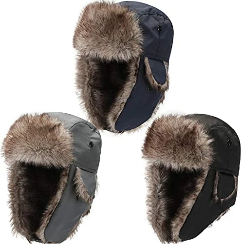 Cheapest ๐ 3 Pieces Russian Trapper Ushanka Hats For Men ๐ฉ Women Winter Bomber Eskimo Warm Windproof Hats With Ear Flaps Classic Style ๐ฏ 4 Cheapest ๐ 3 Pieces Russian Trapper Ushanka Hats For Men ๐ฉ Women Winter Bomber Eskimo Warm Windproof Hats With Ear Flaps Classic Style ๐ฏ - Image 2