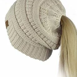 Promo 🔥 C.C BeanieTail Soft Stretch Cable Knit Messy High Bun Ponytail Beanie Hat Dark Olive 👍 23 Promo 🔥 C.C BeanieTail Soft Stretch Cable Knit Messy High Bun Ponytail Beanie Hat Dark Olive 👍 -Men Skullies & Beanies Sales 511vv8OB1 L. AC