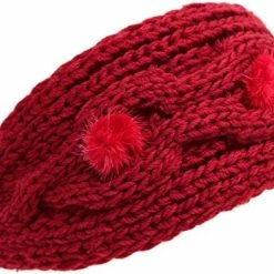 Hot Sale π KMystic Plain Adjustable Winter Cable Knit Headband 2-red π€© 25 Hot Sale π KMystic Plain Adjustable Winter Cable Knit Headband 2-red π€© -Men Skullies & Beanies Sales 512CmFx6FML. AC