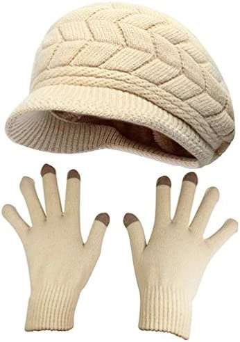 Best deal 🤩 HINDAWI Winter Hats Gloves For 👩 Women Knit Warm Snow Ski Outdoor Caps Touch Screen Mittens Hat And Gloves (grey) 😍 3 Best deal 🤩 HINDAWI Winter Hats Gloves For 👩 Women Knit Warm Snow Ski Outdoor Caps Touch Screen Mittens Hat And Gloves (grey) 😍