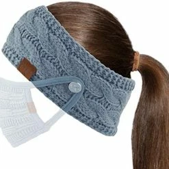 Cheap 😉 C.C Winter Fuzzy Fleece Lined Thick Knitted Diagonal Stripes Criss-Cross Pattern Headband Headwrap (HW-2060) A Snuggly Soft Yarm - Black 👍 -Men Skullies & Beanies Sales 512uVa7BlL. AC