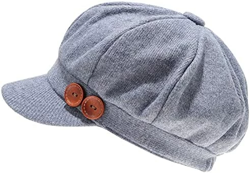 Deals ๐ MIRMARU ๐ฉ Women's Classic Visor Baker Boy Cap Newsboy Cabbie Winter Cozy Hat With Comfort Elastic Back Brushed Jersey Knit Navy ๐ 8 Deals ๐ MIRMARU ๐ฉ Women's Classic Visor Baker Boy Cap Newsboy Cabbie Winter Cozy Hat With Comfort Elastic Back Brushed Jersey Knit Navy ๐ - Image 6