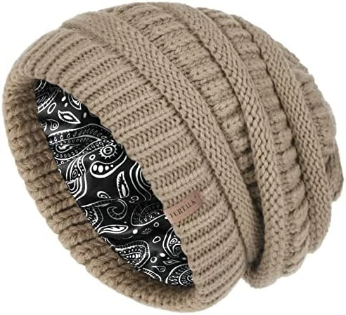 Best Pirce ๐ FURTALK Winter Beanie Hat For ๐ฉ Women Satin Lined Cable Knit Chunky Slouchy Beanies Skull Warm Cap Wine Red-satin Lining โ๏ธ 14 Best Pirce ๐ FURTALK Winter Beanie Hat For ๐ฉ Women Satin Lined Cable Knit Chunky Slouchy Beanies Skull Warm Cap Wine Red-satin Lining โ๏ธ - Image 12