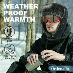 Best reviews of ⭐ Trapper Hat Winter Hats For Men 👩 Women, Russian Warm Trooper Hat With Ear Flaps, Ushanka Bomber Fur Hats With Windproof Mask Blue 😍 -Men Skullies & Beanies Sales 513urmjySLL