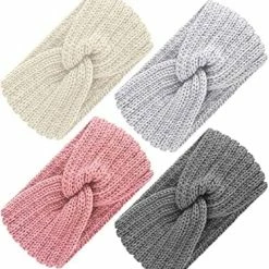 Best Pirce 🧨 TecUnite 4 Pieces Chunky Knit Headbands Braided Winter Headbands Ear Warmers Crochet Head Wraps For 👩 Women 👧 Girls Fresh Colors ✨ -Men Skullies & Beanies Sales 515QnKXiyL. AC
