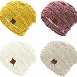 New 🎁 Durio 👩 Womens Knit Beanie Winter Thick Solid Fleece Lined Beanie Hats For 👩 Women Men Unisex Warm Skiing Beanies H Black & Deep Grey & Black Grey Mixed ✨ -Men Skullies & Beanies Sales 515SdR7D1zL. AC