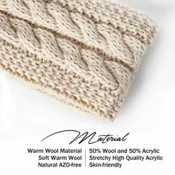Coupon 💯 Hatromm Winter Headbands For 👩 Women Wool 2 Pack, Ear Warmers For 👩 Women Headband Knit Thick Fleece Lined, Cold Weather Warm Ear Muffs(Black+Beige) ⌛ 19 Coupon 💯 Hatromm Winter Headbands For 👩 Women Wool 2 Pack, Ear Warmers For 👩 Women Headband Knit Thick Fleece Lined, Cold Weather Warm Ear Muffs(Black+Beige) ⌛ -Men Skullies & Beanies Sales 5175PaRwDQL