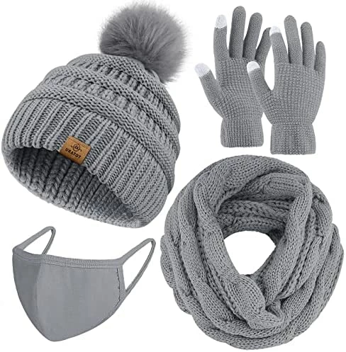 New ๐ URATOT Winter Warm Knitted Sets Knitted Beanie Hat Scarf Face Cover Touchscreen Gloves Set For Men ๐ฉ Women Navy ๐ 17 New ๐ URATOT Winter Warm Knitted Sets Knitted Beanie Hat Scarf Face Cover Touchscreen Gloves Set For Men ๐ฉ Women Navy ๐ - Image 15