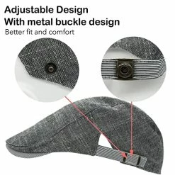 Budget ✨ Newsboy Cap Flat Top Cotton Beret Adjustable Plaid Beret Irish Taxi Driver Ivy Driving Hunting Cap For Men 👩 Women Daily Use Brown 🧨 -Men Skullies & Beanies Sales 517Jke5QJLL