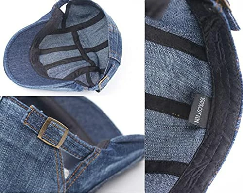 Hot Sale ๐ Maxpetus Denim ๐ฉ Women's Berets, Newsboy Hats, Chauffeur Hats Light Blue ๐คฉ 4 Hot Sale ๐ Maxpetus Denim ๐ฉ Women's Berets, Newsboy Hats, Chauffeur Hats Light Blue ๐คฉ - Image 2