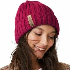 Coupon 🎉 FURTALK Winter Hats For 👩 Women Fleece Lined Beanie Cable Knit Chunky Beanies 👩 Womens Snow Cap Orange 🎁 -Men Skullies & Beanies Sales 518wxwVjglL. AC