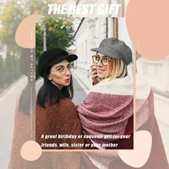 Cheap 🤩 6 Pieces 👩 Women Newsboy Cap Warm Wool Visor Beret Hats Soft Newsboy Hats For 👩 Women Vintage Baker Boy Hat For 👩 Women 👧 Girls Black 🌟 -Men Skullies & Beanies Sales 519xHKvfWPL