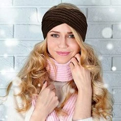 Top 10 👏 TecUnite 4 Pieces Winter Chunky Knit Headbands Braided Knitted Head Band Ear Warmer Crochet Head Wraps For 👩 Women 👧 Girls (Black, Beige, Grey, Coffee) 😀 -Men Skullies & Beanies Sales 51AiUbUW0SL