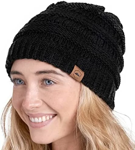 Cheapest 😍 Tough Headwear 👩 Womens Beanie Winter Hat - Warm Chunky Cable Knit Hats - Soft Stretch Thick Cute Knitted Cap For Cold Weather Beige 😀 11 Cheapest 😍 Tough Headwear 👩 Womens Beanie Winter Hat - Warm Chunky Cable Knit Hats - Soft Stretch Thick Cute Knitted Cap For Cold Weather Beige 😀 - Image 9