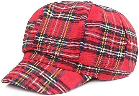 Cheapest 👏 Soultopxin 👩 Womens Plaid Flat Cap Mens Ivy Gastby Cabbie Cap Unisex Cotton Newsboy Cap Style 32 👏 7 Cheapest 👏 Soultopxin 👩 Womens Plaid Flat Cap Mens Ivy Gastby Cabbie Cap Unisex Cotton Newsboy Cap Style 32 👏 - Image 6