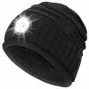 Coupon 😍 Mens Gifts Beanie Hat With Light: Stocking Stuffers 👩 Women Men Rechargeable Cap LED Flashlight Winter Hats Gift Ideas For Dad Black And White 🥰 -Men Skullies & Beanies Sales 51CQGS0eIrL
