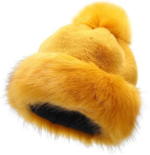 Brand new π LA CARRIE π© Women's Faux Fur Hat Russian Cossack Pompom Cap For Winter Ski Snow Red π 11 Brand new π LA CARRIE π© Women's Faux Fur Hat Russian Cossack Pompom Cap For Winter Ski Snow Red π - Image 9