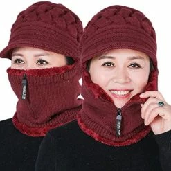 New ๐ฅฐ Fleece Lined ๐ฉ Womens Beanie Hat, Winter Hat Scarf Mask Set,Women's Winter Hat, Middle-Aged And Old Warm Earmuff Hat Dark Purple โ 24 New ๐ฅฐ Fleece Lined ๐ฉ Womens Beanie Hat, Winter Hat Scarf Mask Set,Women's Winter Hat, Middle-Aged And Old Warm Earmuff Hat Dark Purple โ -Men Skullies & Beanies Sales 51DVP3d6FL. AC